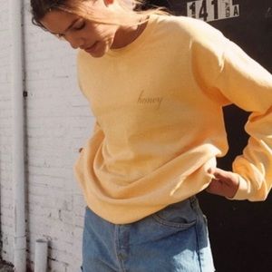 brandy melville honey sweatshirt